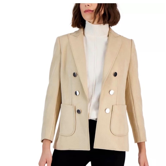 Like NEW Anne Klein Scuba Suede Jacket - Picture 1 of 6